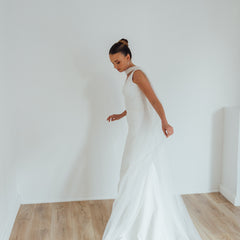 MILA. tulle bridal scarf.